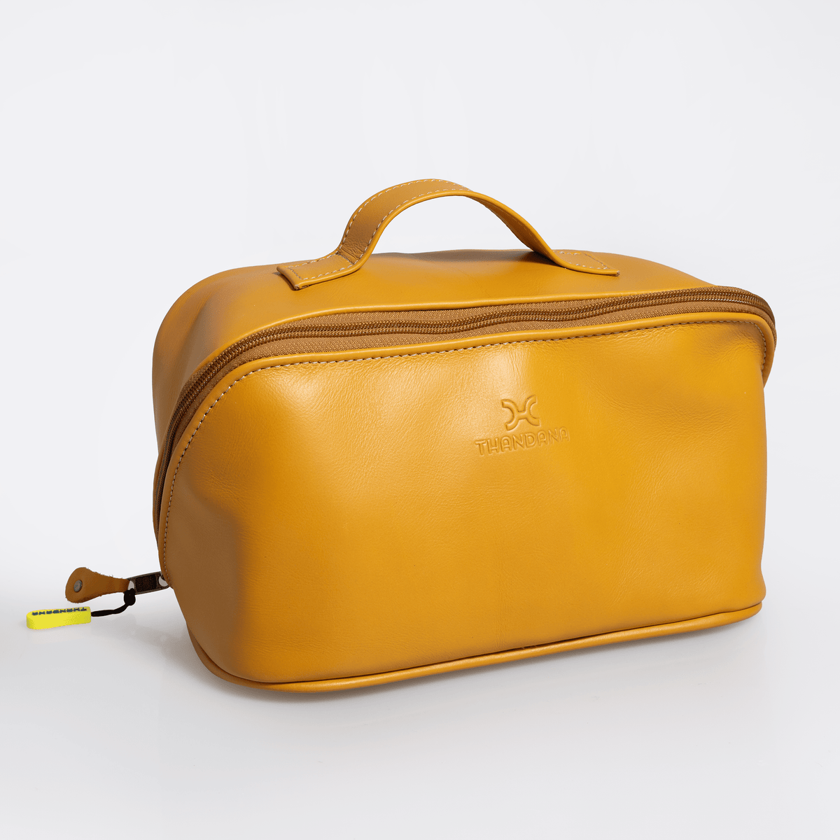 Thandana Leather Side Mouth Vanity Bag - KaryKase