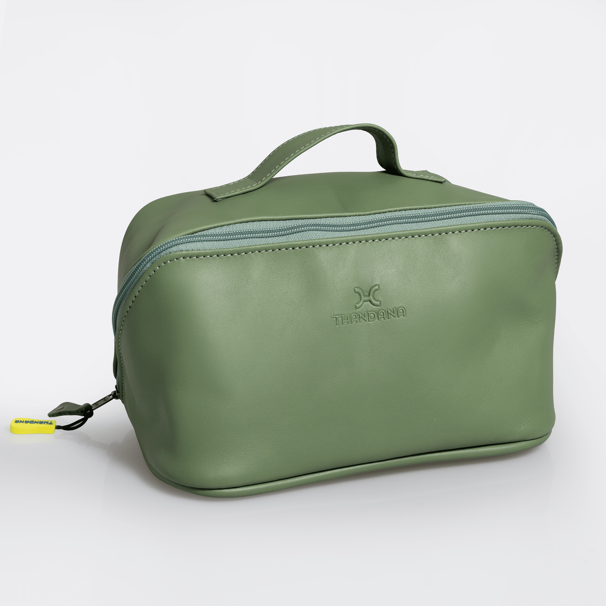 Thandana Leather Side Mouth Vanity Bag - KaryKase