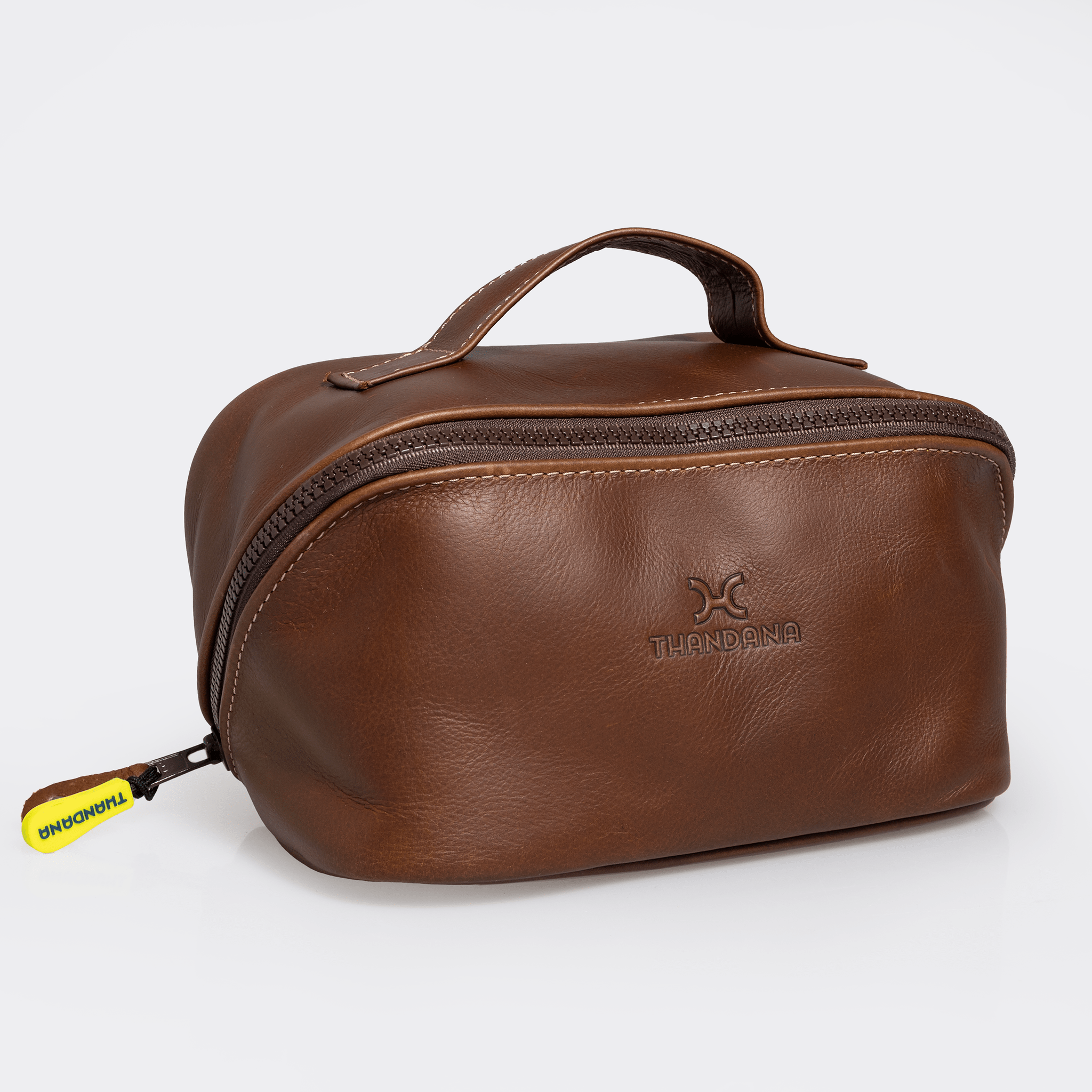 Thandana Leather Side Mouth Vanity Bag - KaryKase