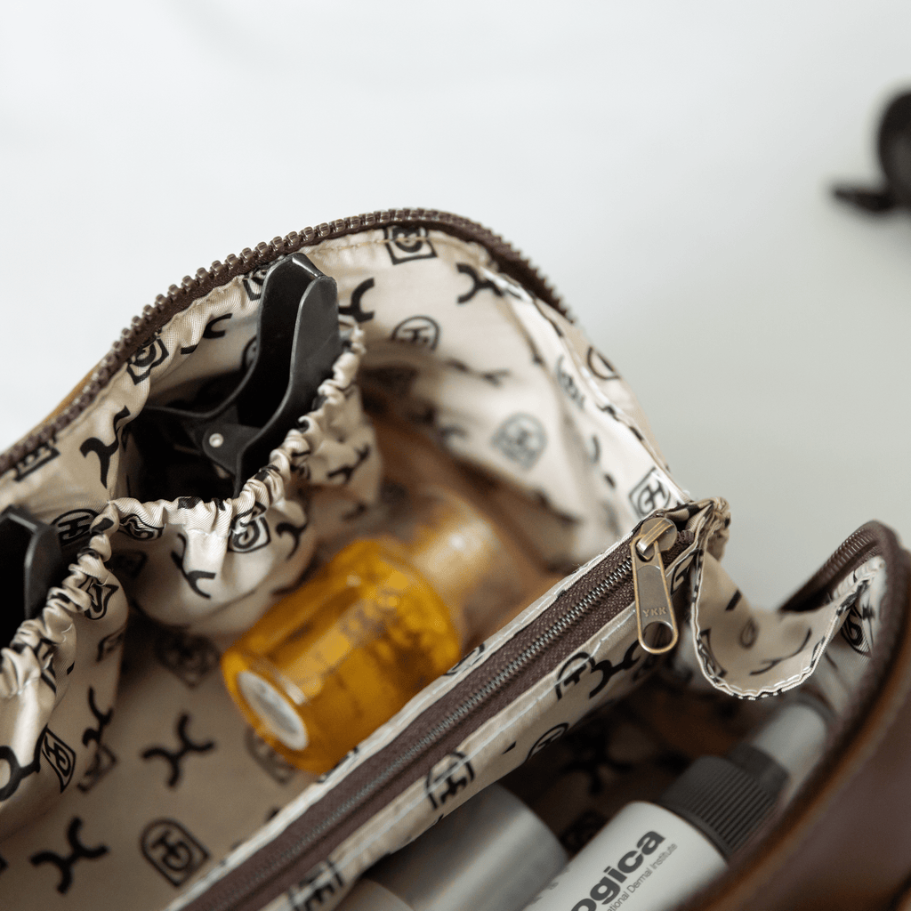 Thandana Leather Side Mouth Vanity Bag - KaryKase