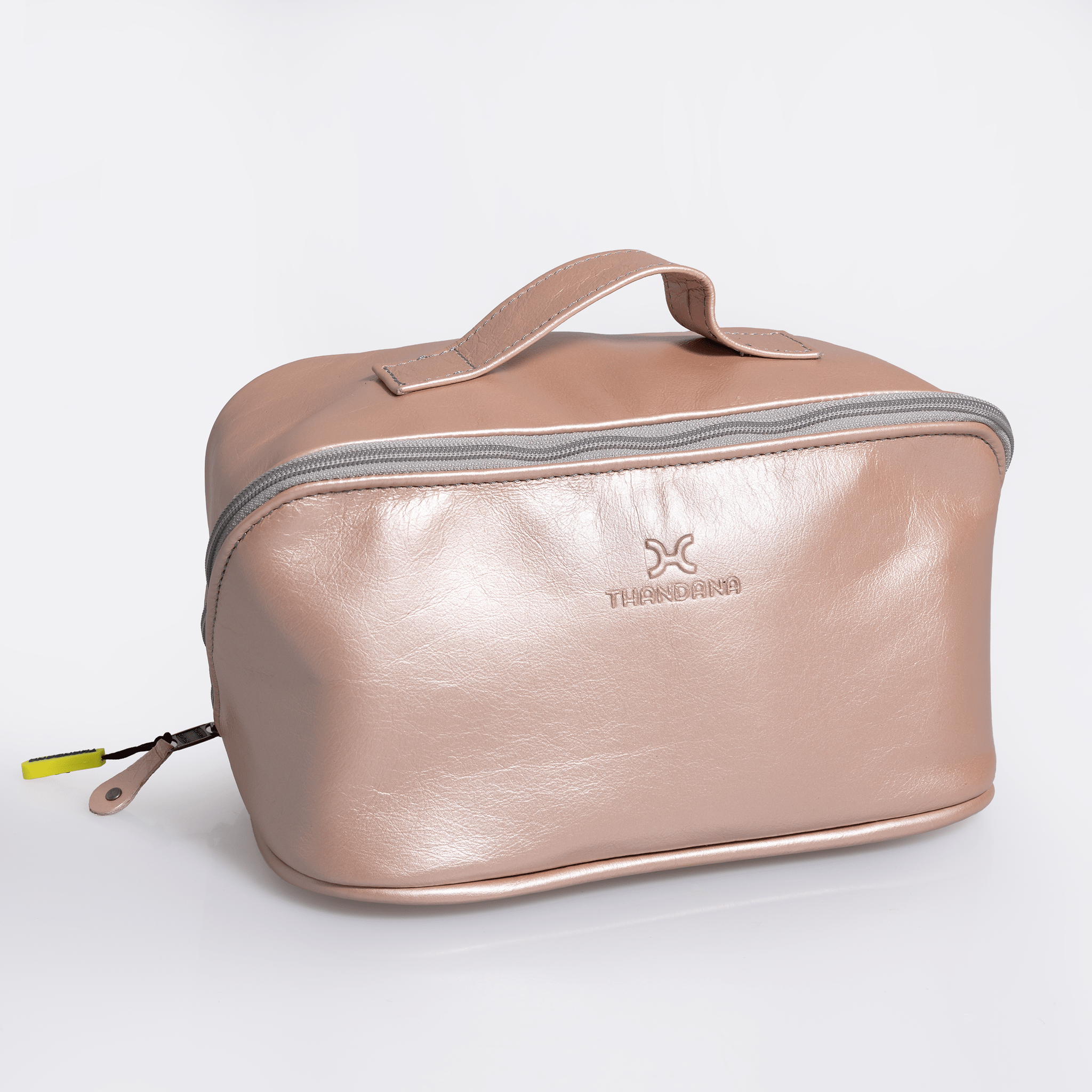 Thandana Leather Side Mouth Vanity Bag - KaryKase