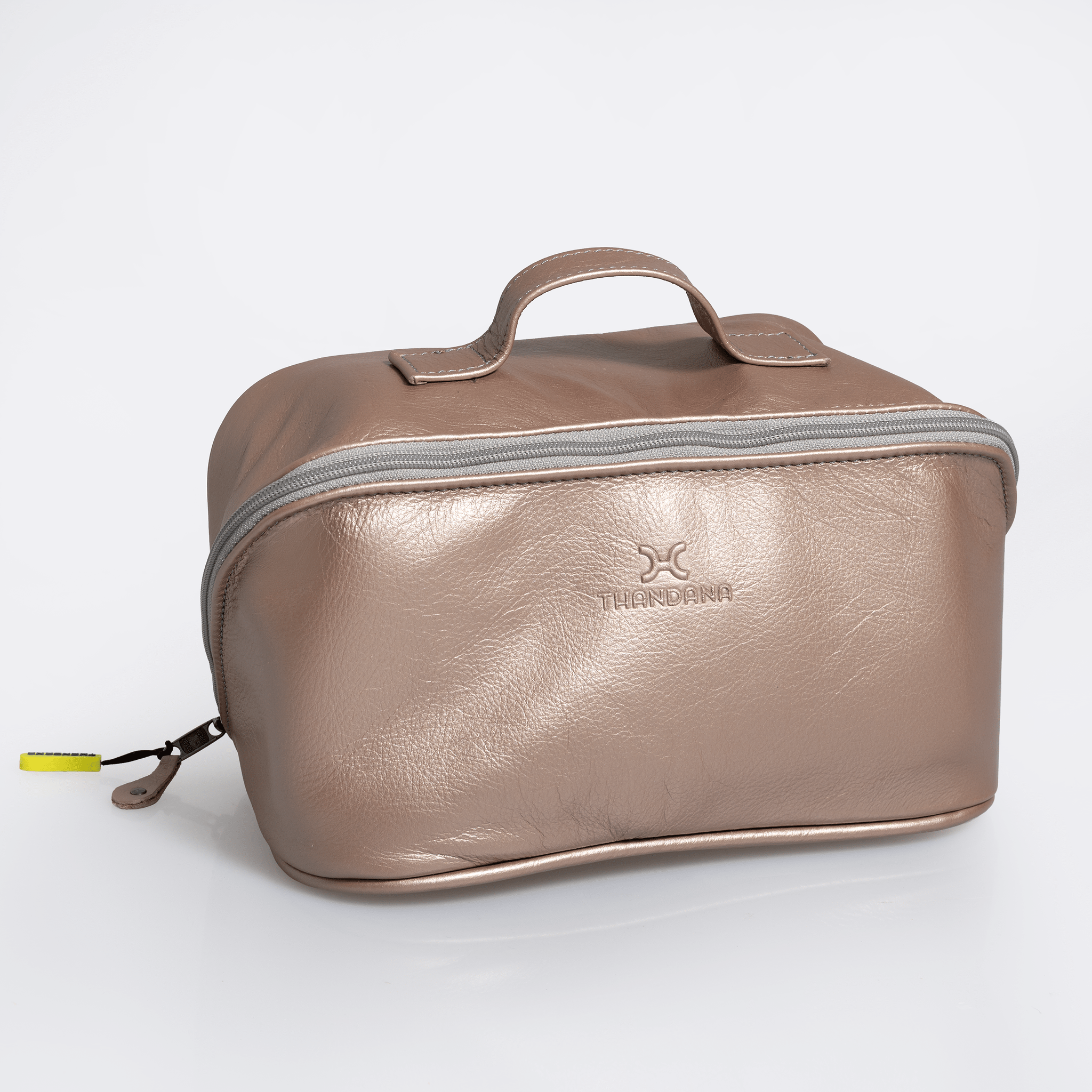 Thandana Leather Side Mouth Vanity Bag - KaryKase