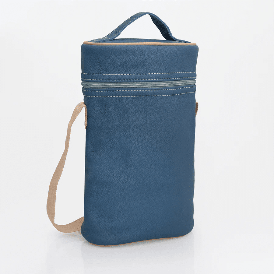 Thandana Leather Wine Cooler Double Carry Bag - KaryKase