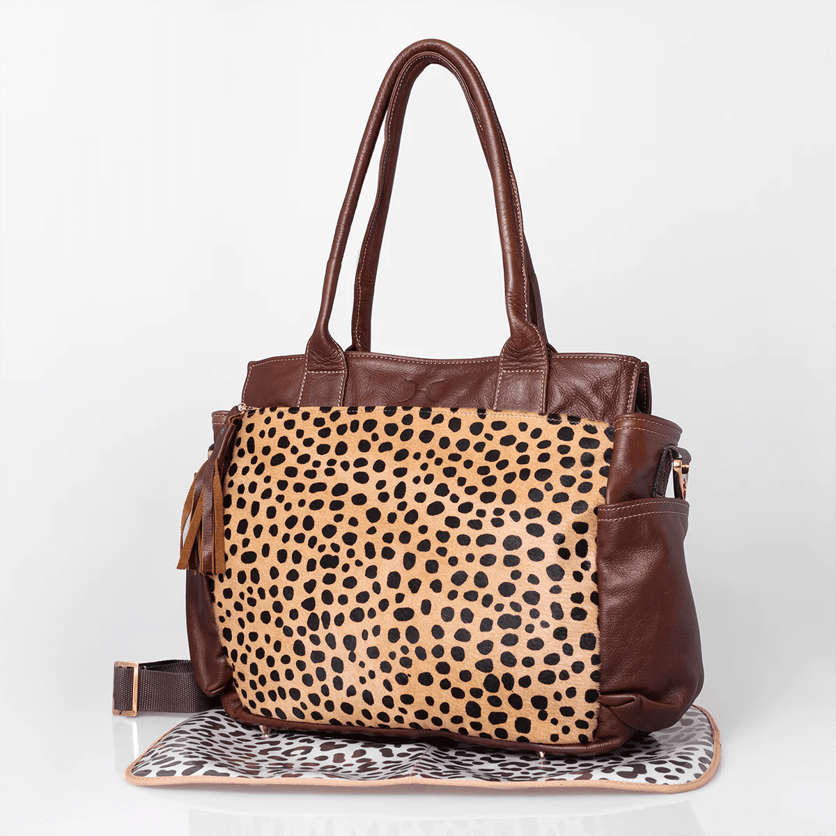Thandana Noa Leather Handbag | Print Faux Fur - KaryKase