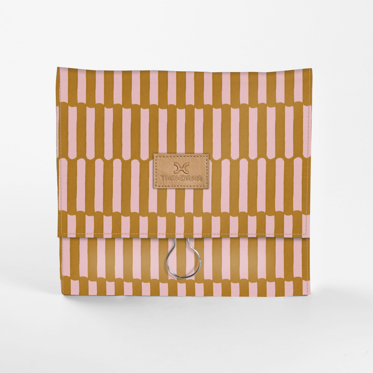 Thandana Roll Up Laminated Fabric Toiletry Bag With Hook - KaryKase