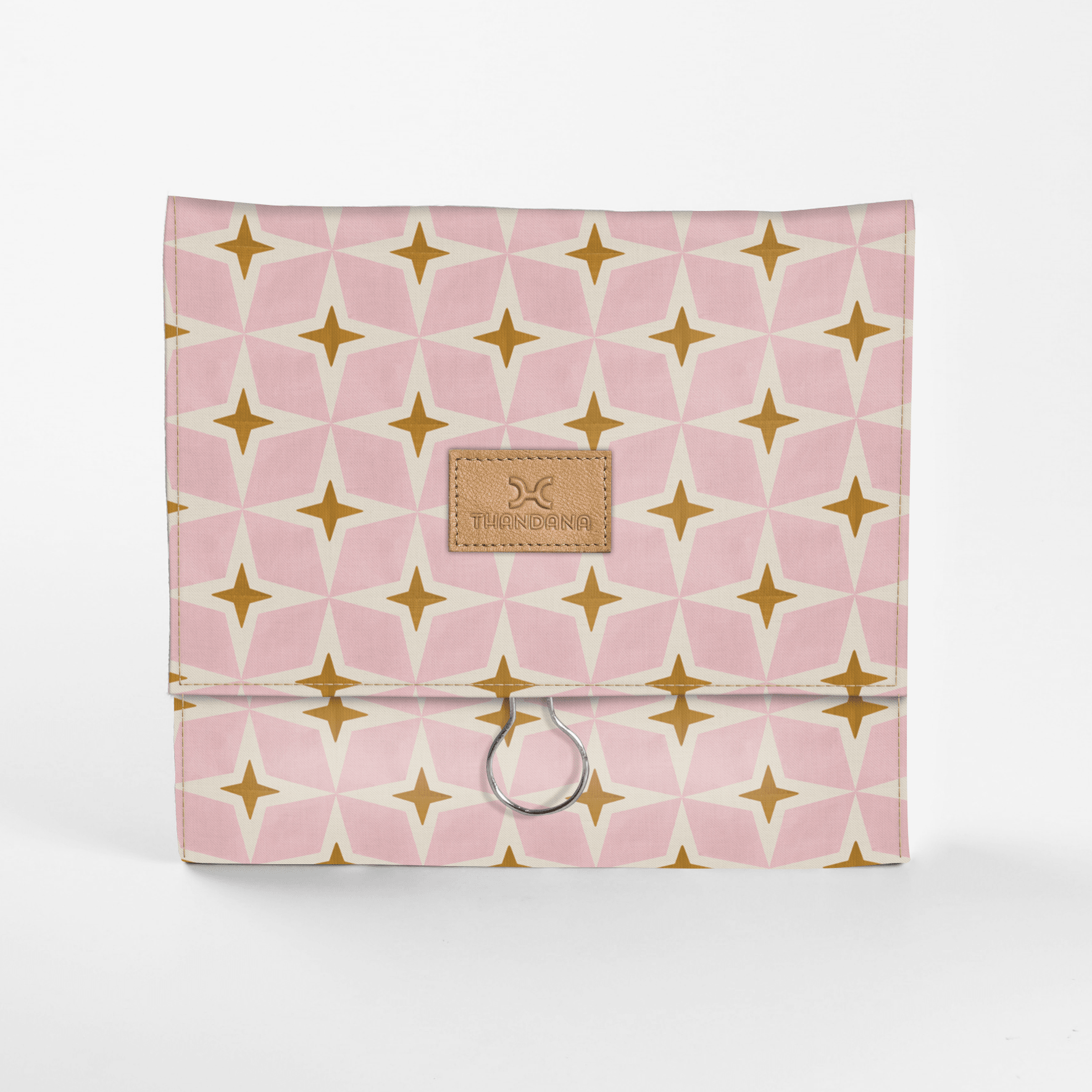 Thandana Roll Up Laminated Fabric Toiletry Bag With Hook - KaryKase