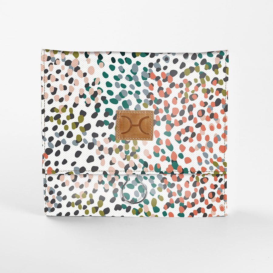 Thandana Roll Up Laminated Fabric Toiletry Bag With Hook - KaryKase