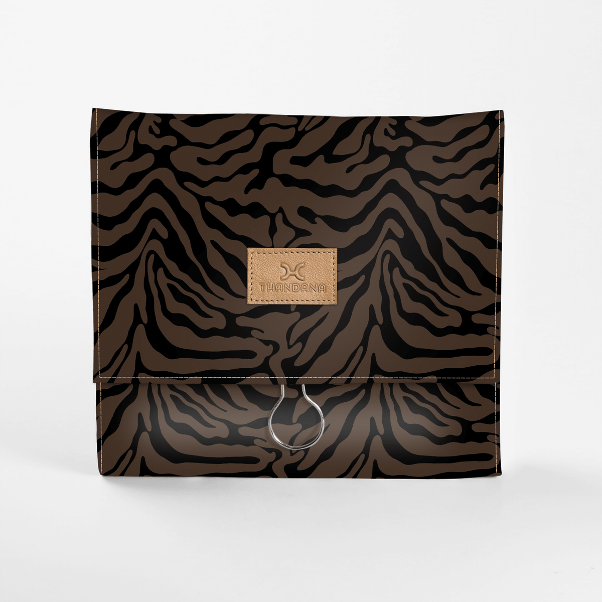 Thandana Roll Up Laminated Fabric Toiletry Bag With Hook - KaryKase