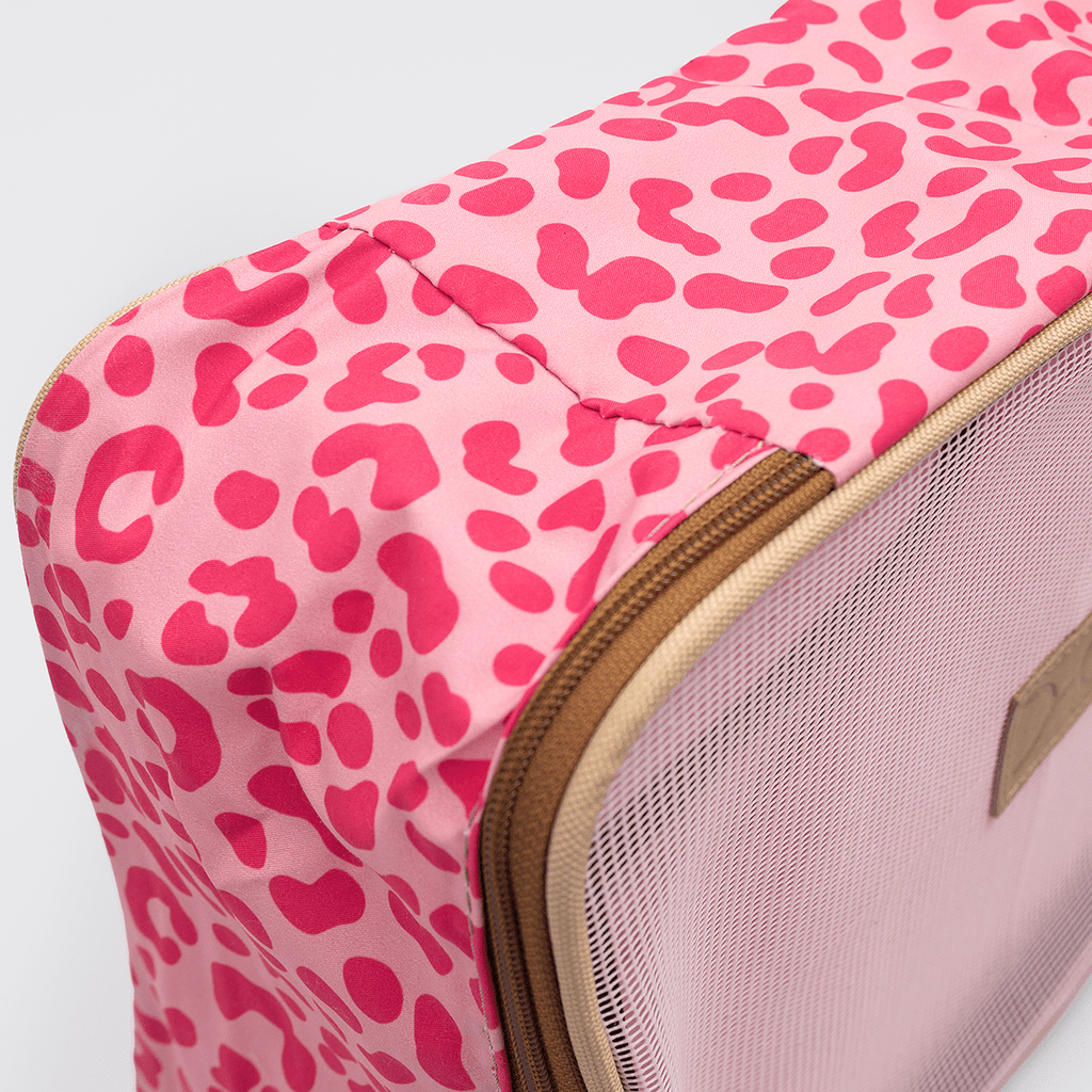 Thandana Travel Luggage Organiser Pods - 6 Piece Set | Cheetah - Pink - KaryKase