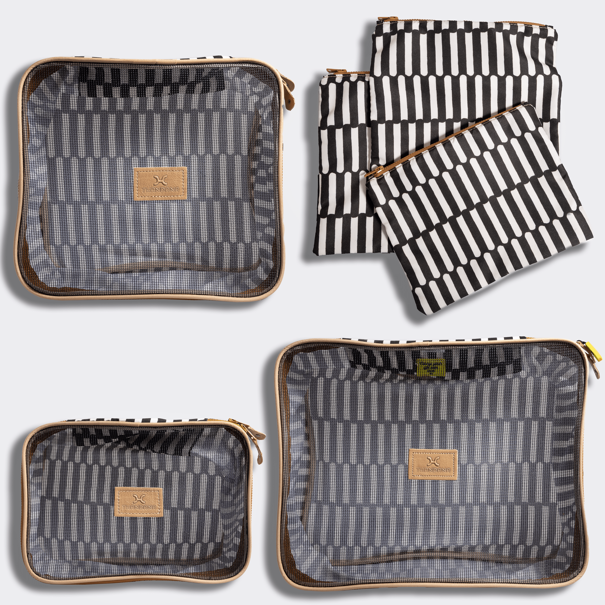 Thandana Travel Luggage Organiser Pods - 6 Piece Set | Indie - Pitch - KaryKase