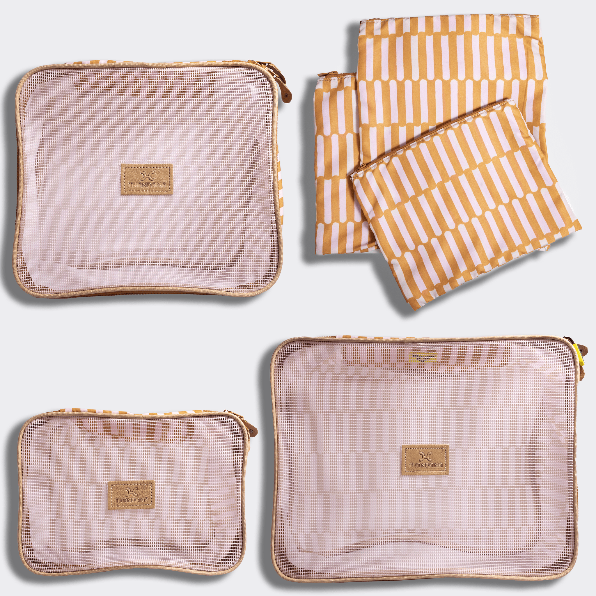 Thandana Travel Luggage Organiser Pods - 6 Piece Set | Indie - Sunset - KaryKase