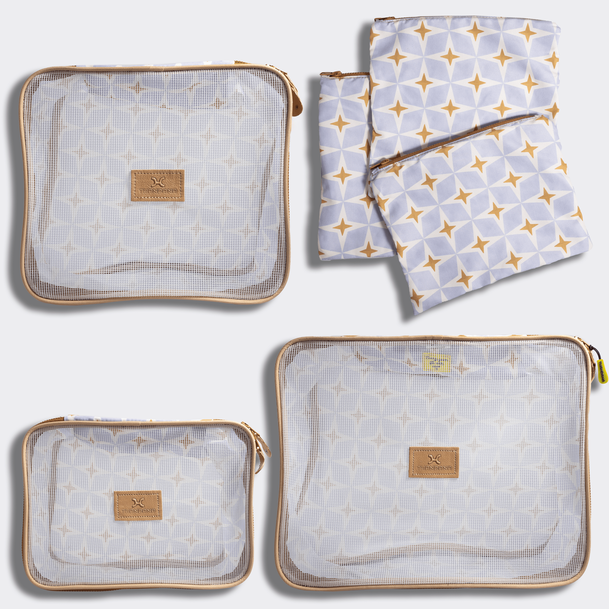 Thandana Travel Luggage Organiser Pods - 6 Piece Set | Nova - Mist - KaryKase