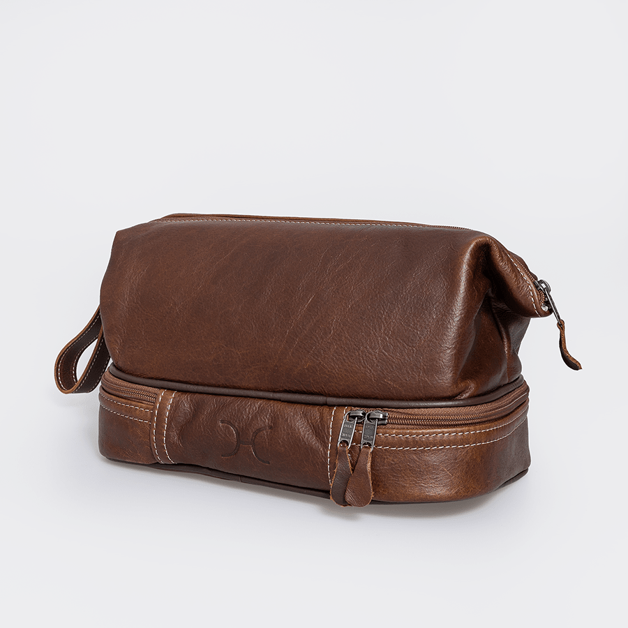 Thandana Unisex Leather Wash Bag - KaryKase