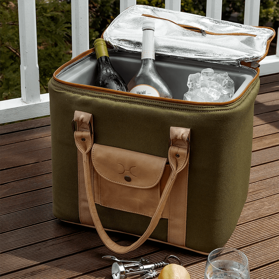 Thandana Wax Canvas & Leather 25L Box Cooler - KaryKase