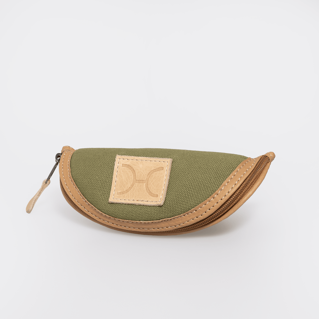 Thandana Wax Canvas & Leather Glasses Case - KaryKase