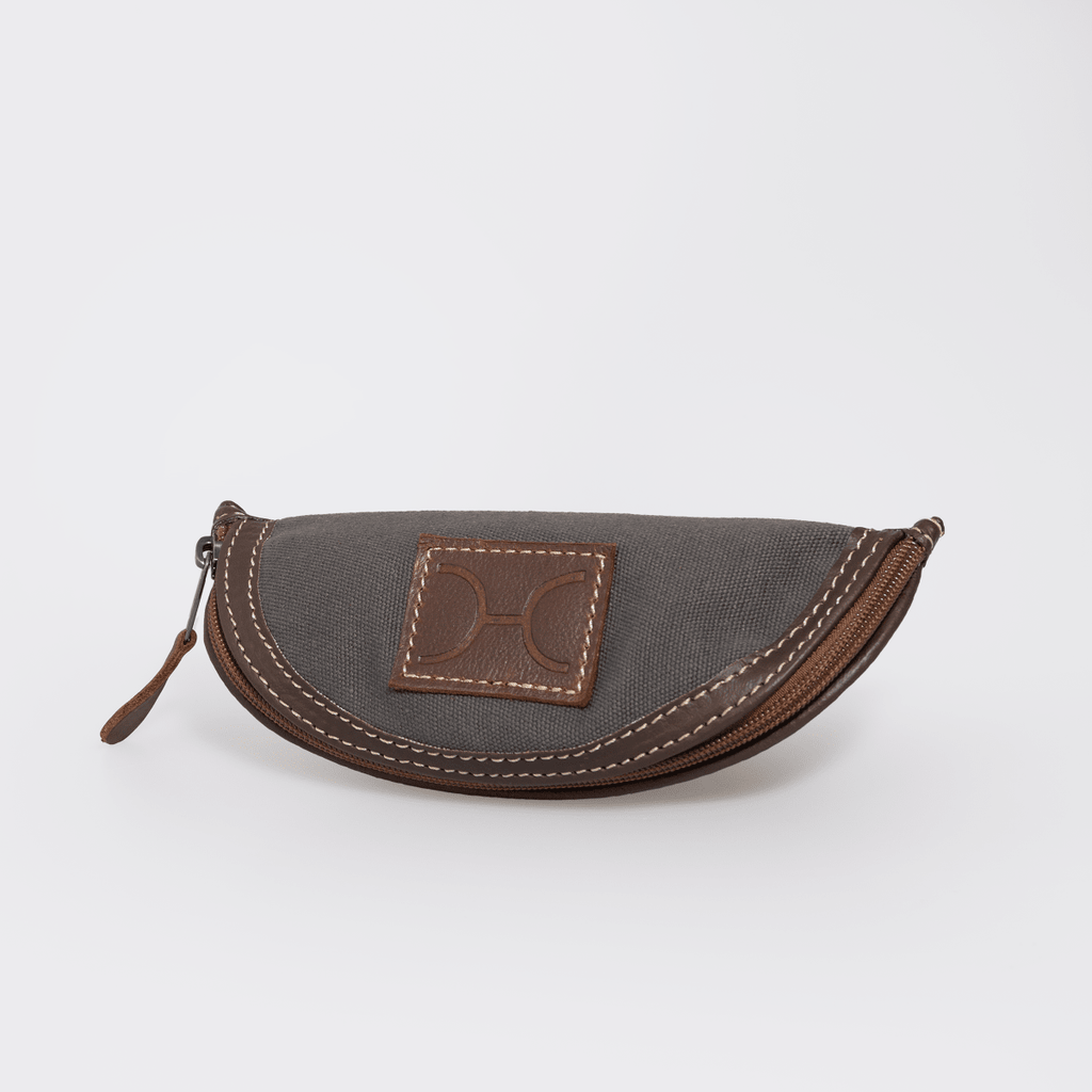 Thandana Wax Canvas & Leather Glasses Case - KaryKase
