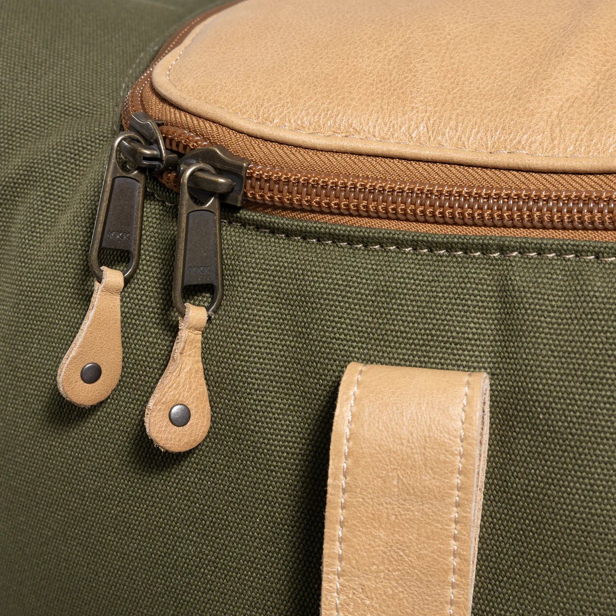 Thandana Wax Canvas & Leather Wheeled Duffel Bag - KaryKase