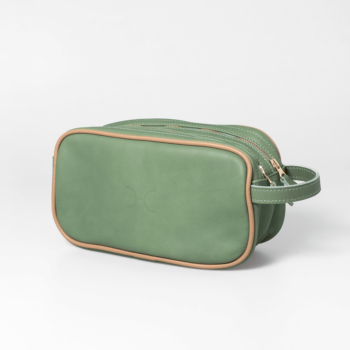 Thandana Womens Double Zip Vanity Leather Case - KaryKase