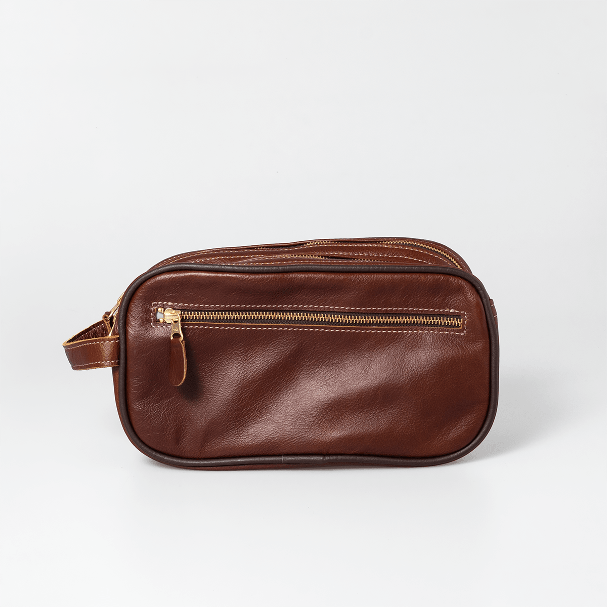 Thandana Womens Double Zip Vanity Leather Case - KaryKase