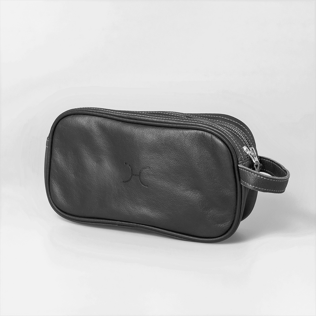 Thandana Womens Double Zip Vanity Leather Case - KaryKase