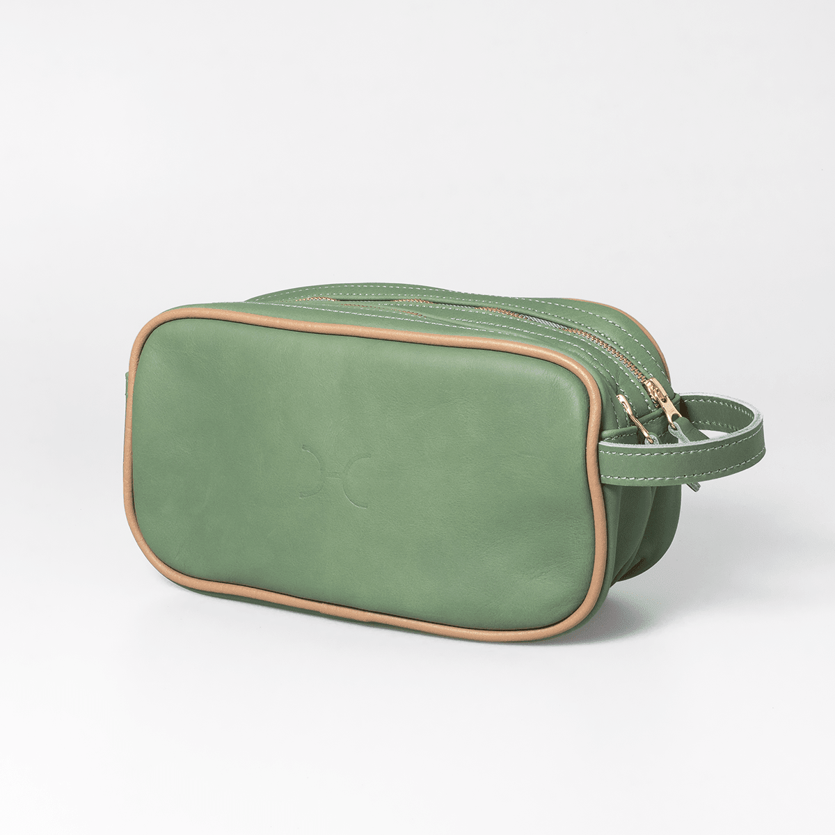 Thandana Womens Double Zip Vanity Leather Case - KaryKase