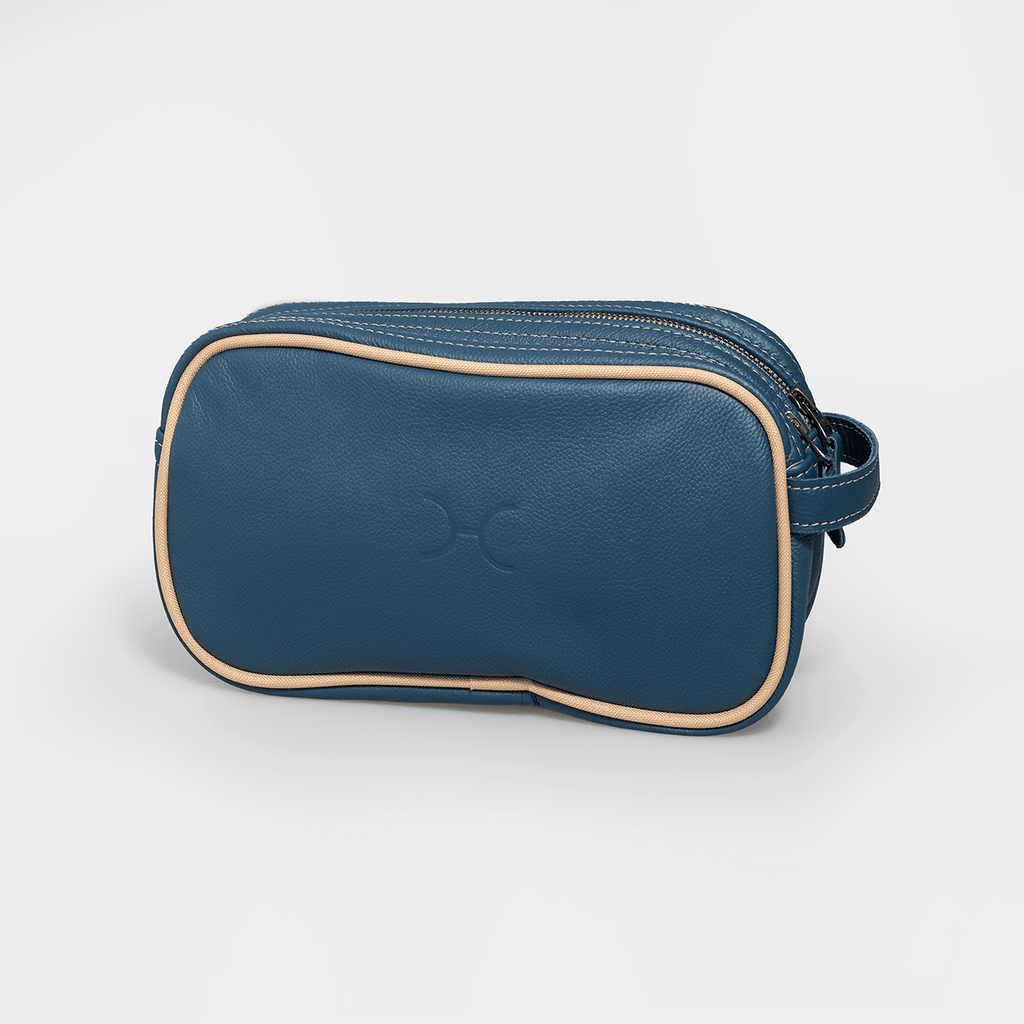 Thandana Womens Double Zip Vanity Leather Case - KaryKase