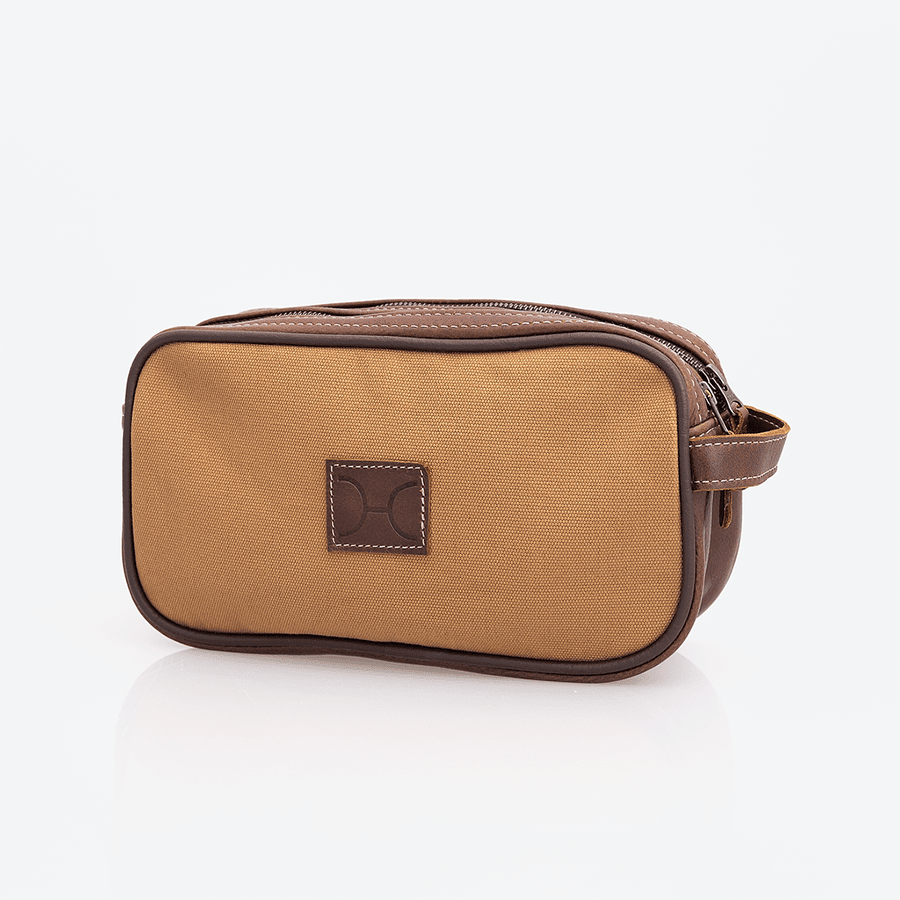 Thandana Womens Double Zip Vanity Wax Canvas Case - KaryKase