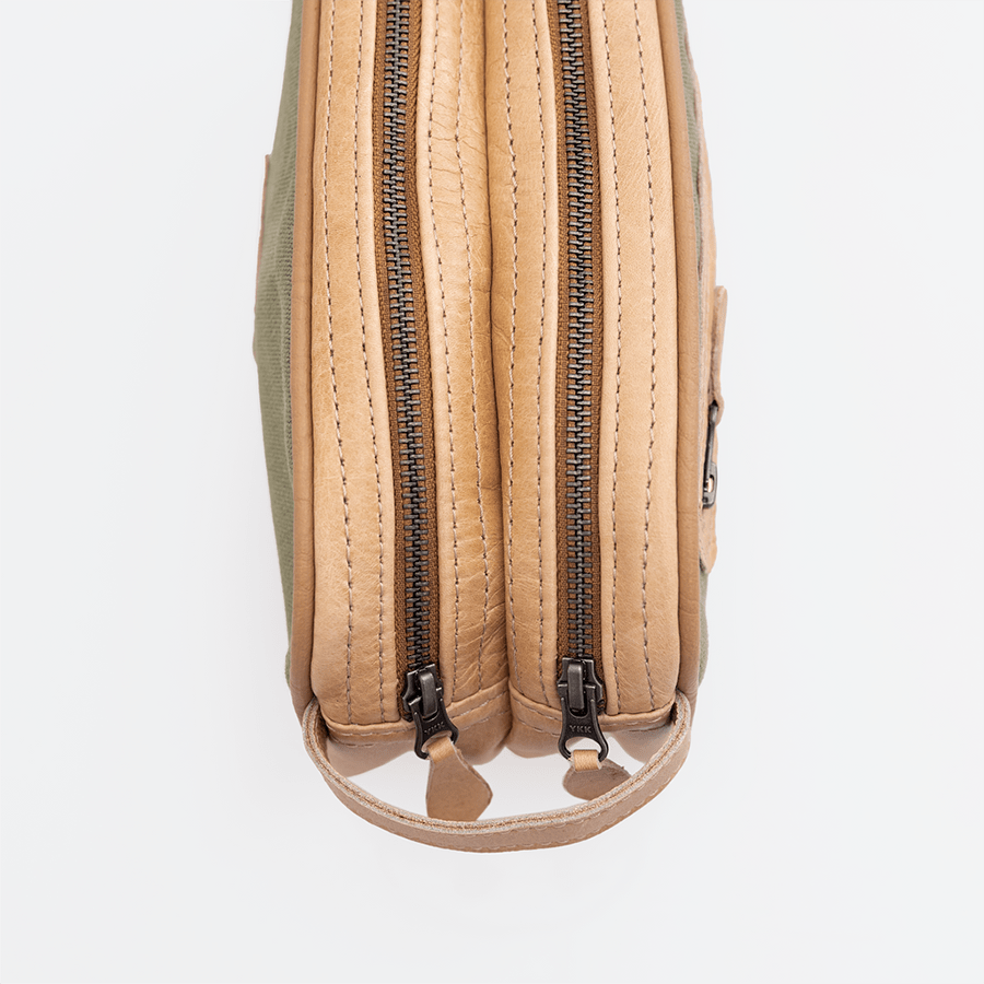 Thandana Womens Double Zip Vanity Wax Canvas Case - KaryKase