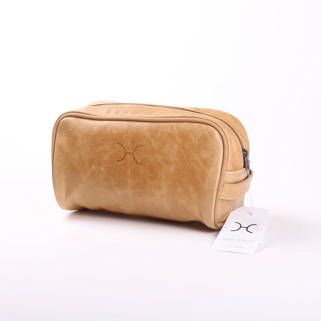 Thandana Womens Single Zip Vanity Leather Case - KaryKase