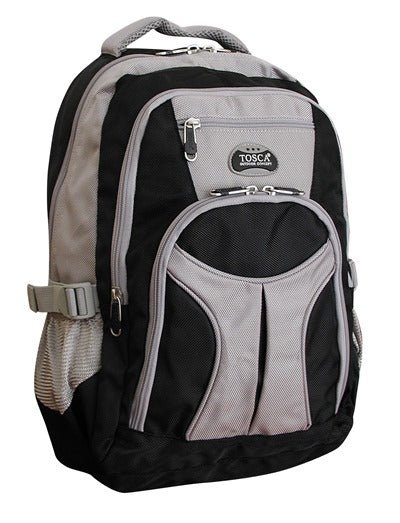 Tosca Large 1680D Boys/Girls Backpack | Black/Grey - KaryKase