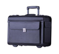 Tosca PVC 17" Laptop Pilot Case With Wheels | Black - KaryKase