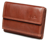 Johnny Black Bavaria Mini Tri-fold Leather Wallet - RFID | Brown - KaryKase