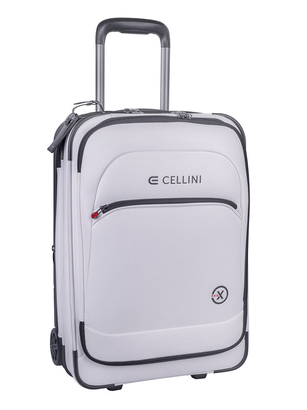 Cellini Pro X 2 Wheel Carry-On Pullman with Oversized Fastline Wheels | White