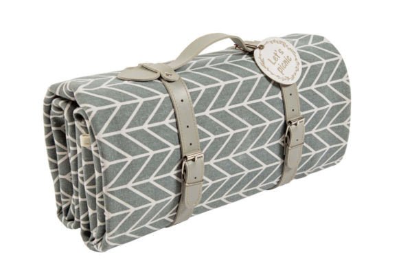 Yuppie Gift Baskets Picnic/Beach Rug Large | French Grey - KaryKase