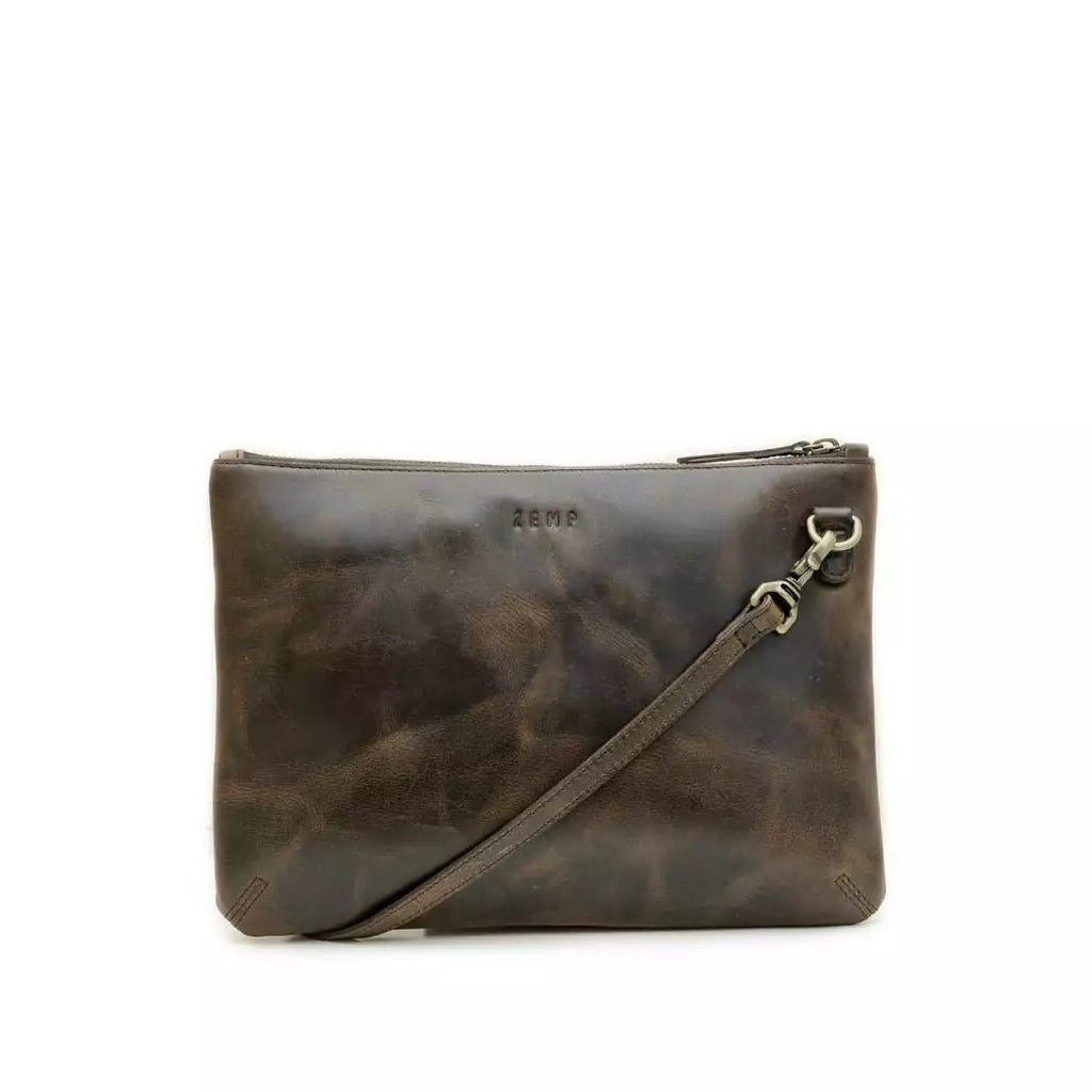 Zemp Amsterdam Sling Cross Body Bag (M) | Waxy Brown - KaryKase
