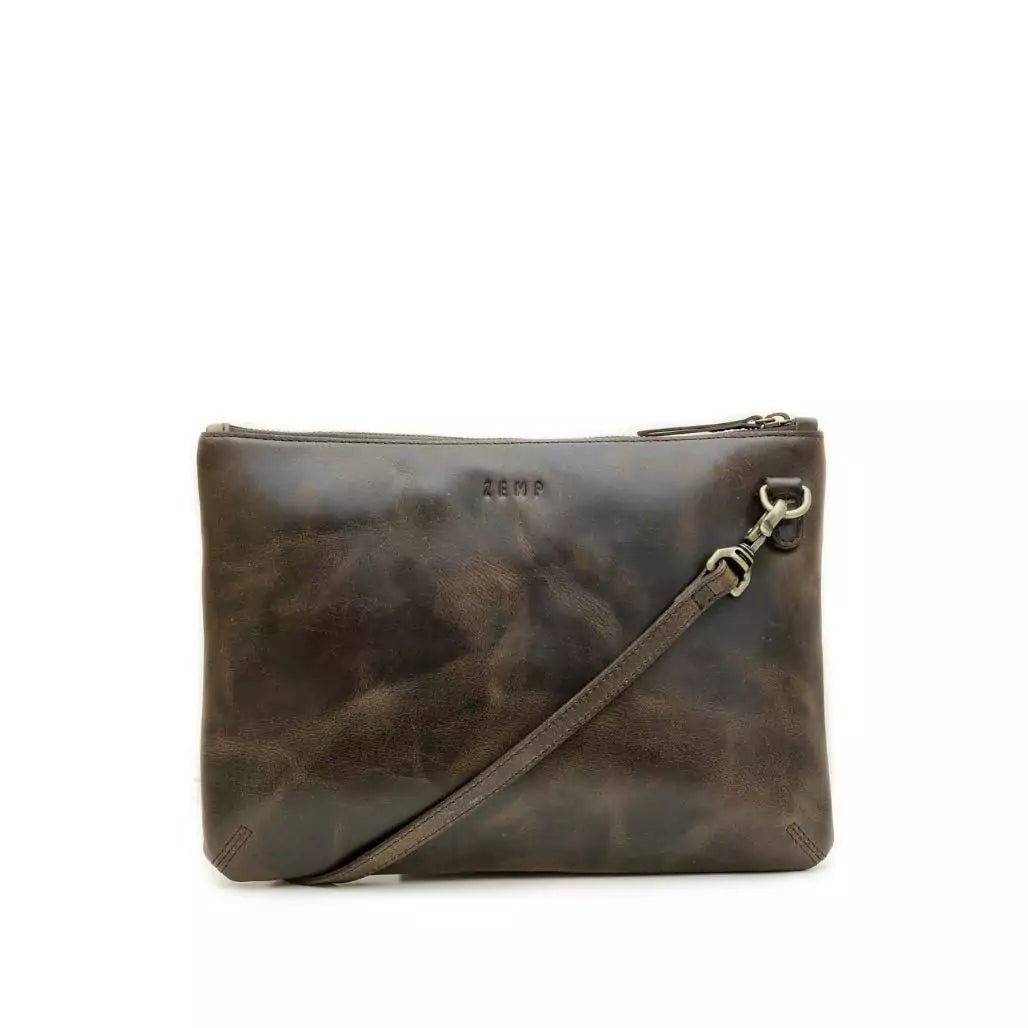 Zemp Amsterdam Sling Cross Body Bag (M) | Waxy Brown - KaryKase