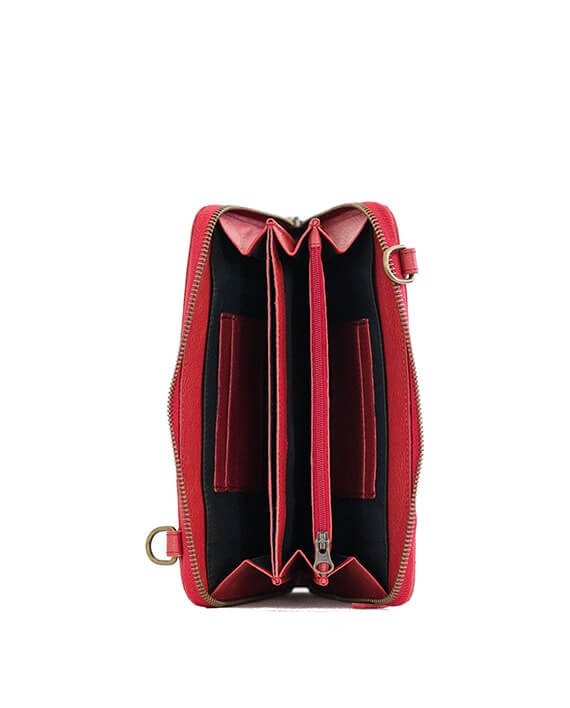 Zemp Ayo Ladies Slingbag And Purse Hybrid | Red - KaryKase