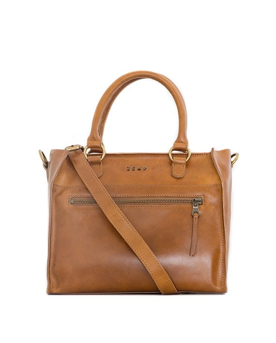 Zemp Bastille Grab and Go Handbag | Waxy Tan - KaryKase