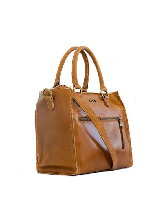 Zemp Bastille Grab and Go Handbag | Waxy Tan - KaryKase