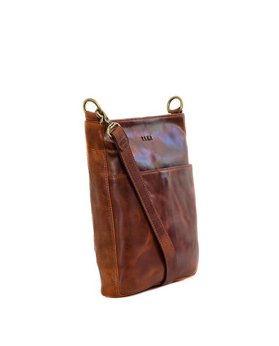 Zemp Boston Cross Body Bag | Chestnut - KaryKase