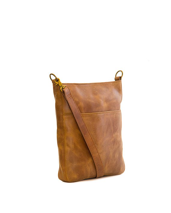 Zemp Boston Cross Body Bag | Waxy Tan - KaryKase