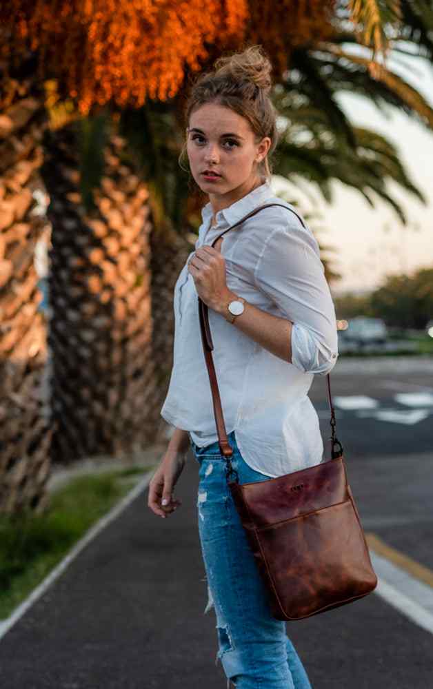 Zemp Boston Cross Body Bag | Waxy Tan - KaryKase