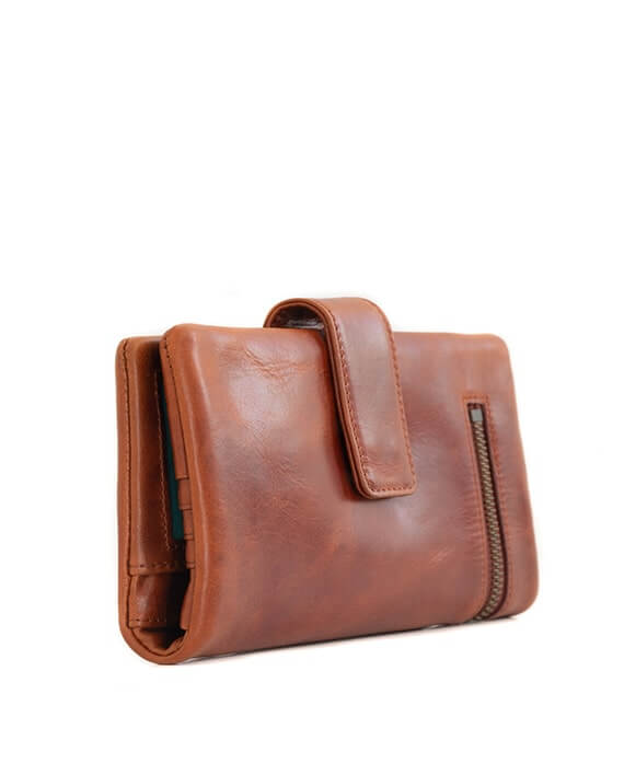 Zemp Carlene 15 CC Wallet | Chestnut - KaryKase