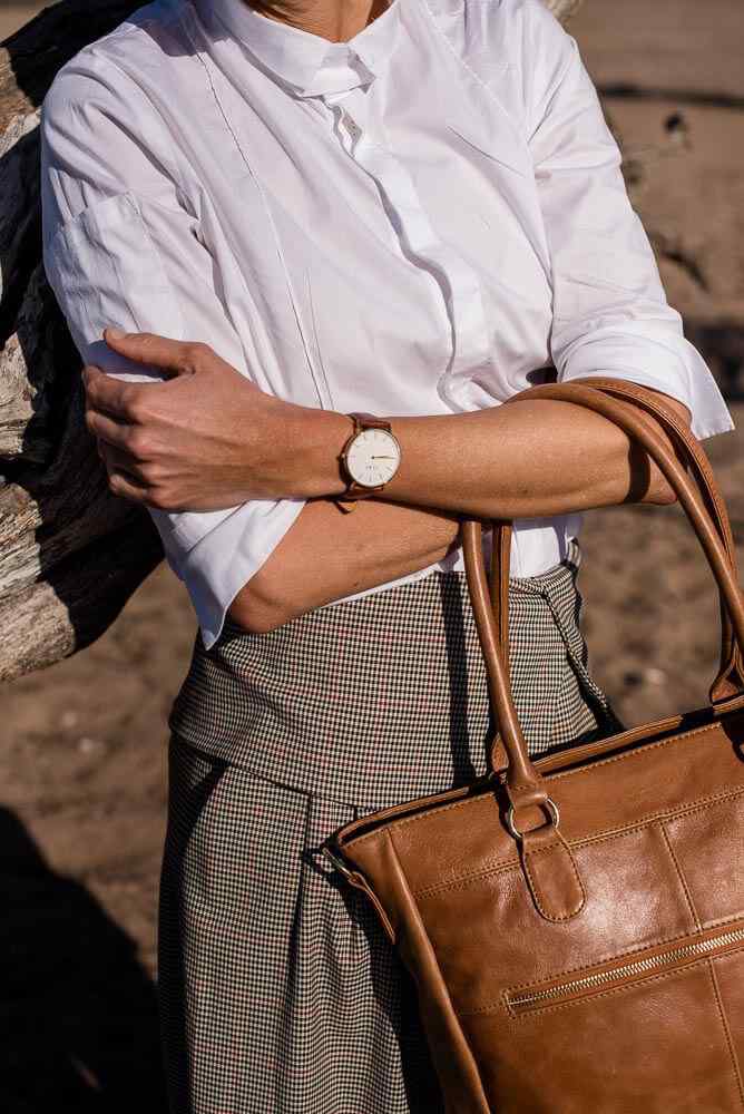 Zemp Casablanca 13” Tote | Chestnut - KaryKase