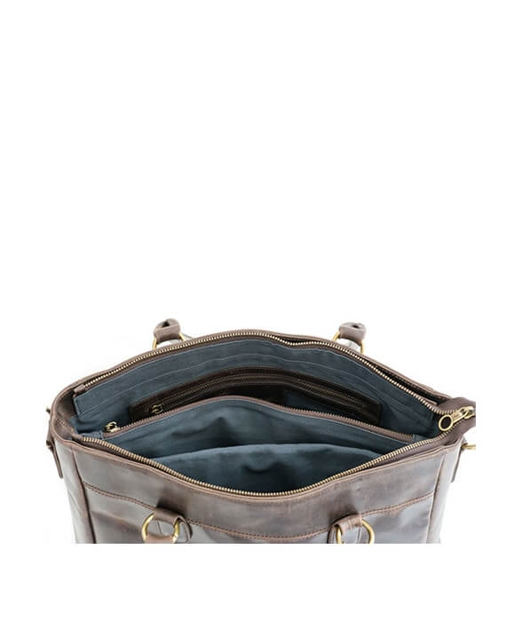 Zemp Casablanca 13” Tote | Waxy Brown - KaryKase