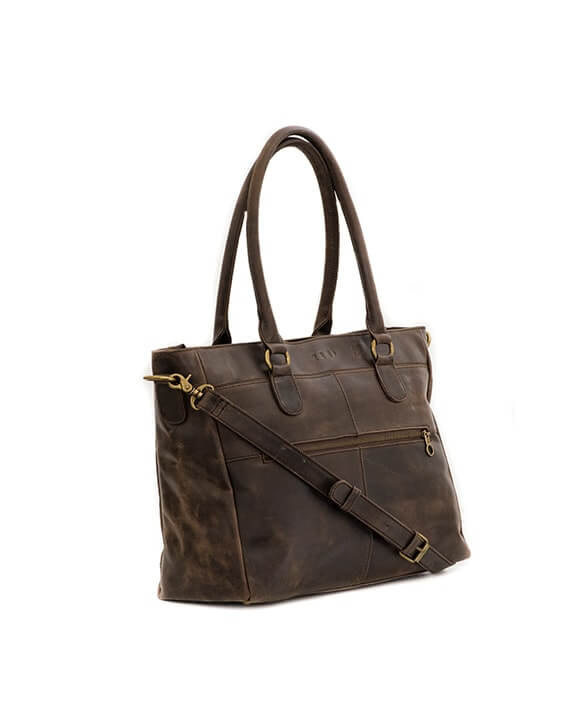 Zemp Casablanca 13” Tote | Waxy Brown - KaryKase