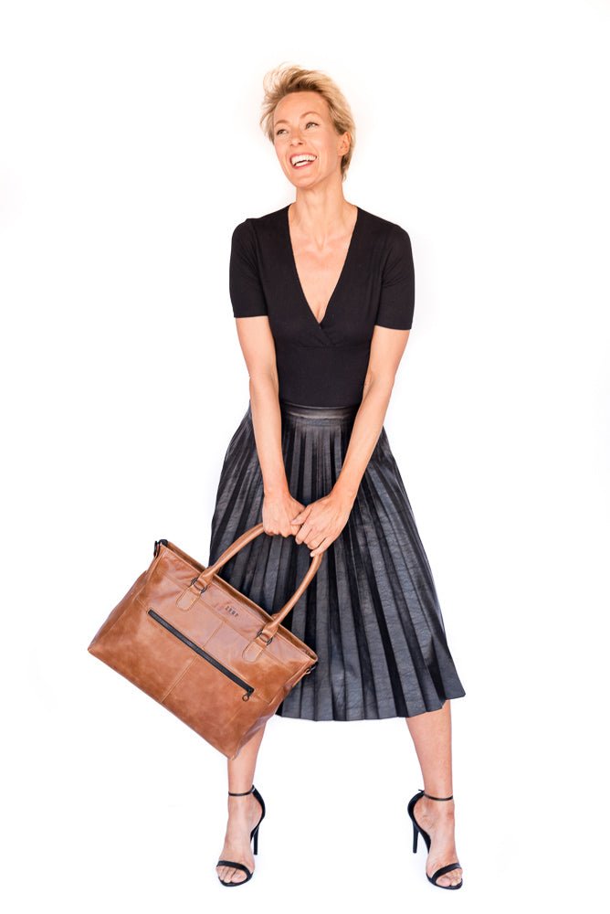 Zemp Casablanca 15” Tote | Waxy Tan - KaryKase