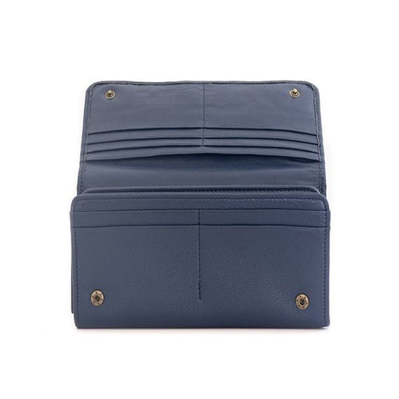 Zemp Claire 10 CC Wallet - Purse | Navy Blue - KaryKase