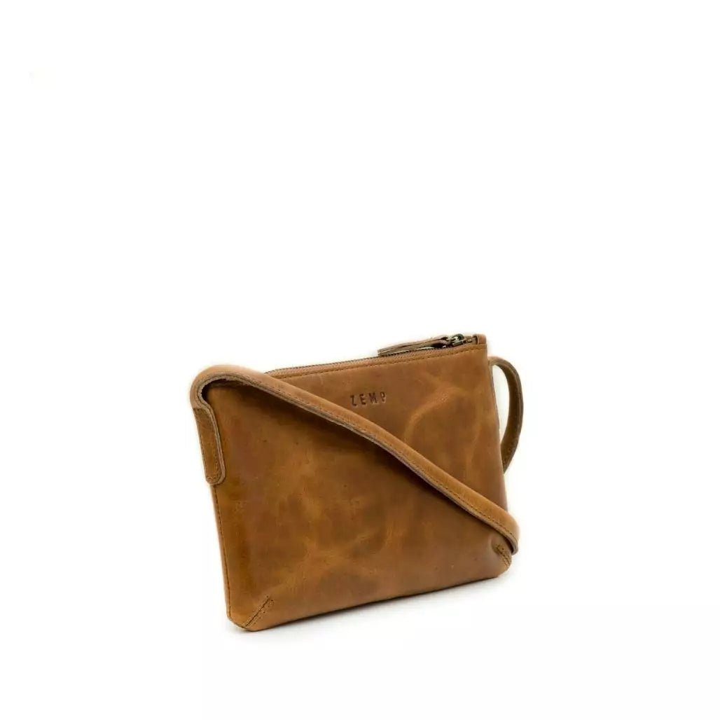 Zemp Harlem Sling Cross Body Bag | Waxy Tan - KaryKase