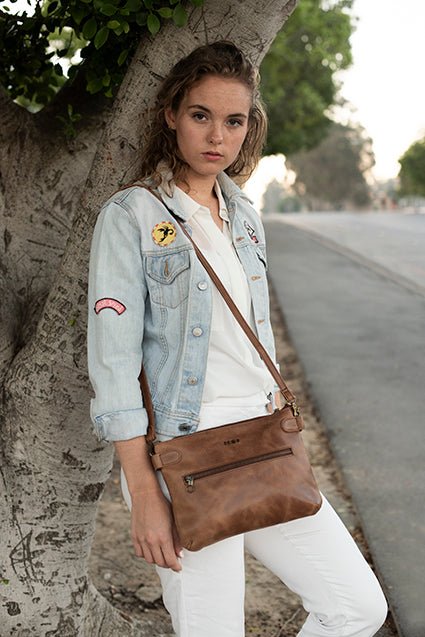 Zemp Ibiza Cross Body Bag | Chestnut - KaryKase